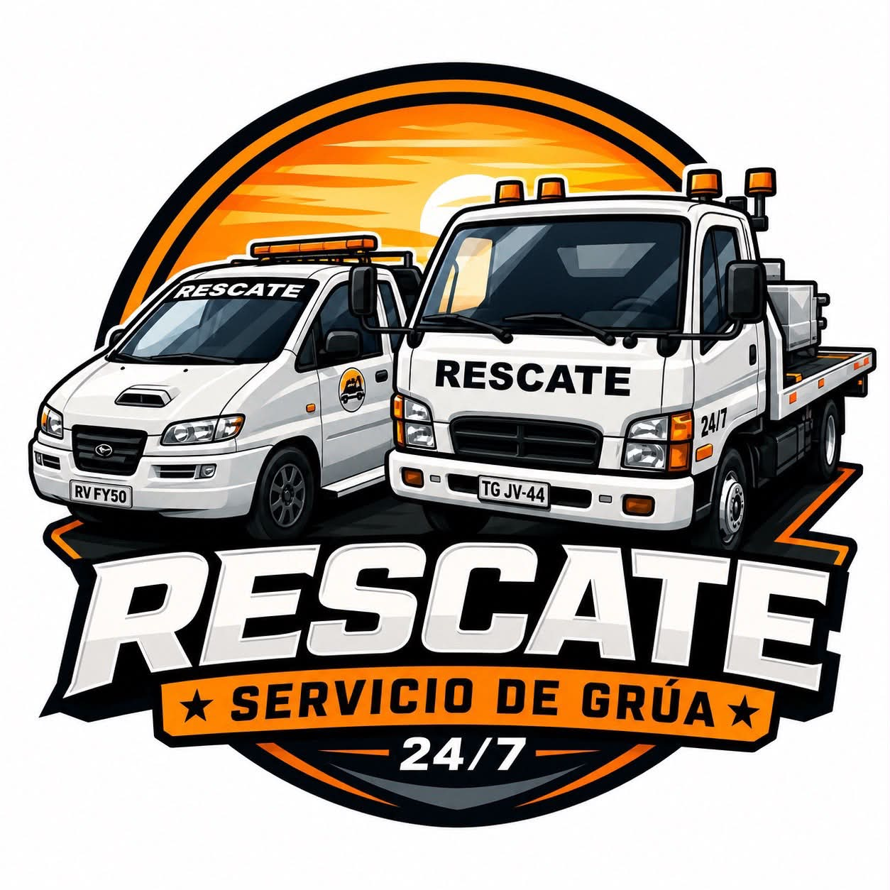 Logo Rescate Servicio de Grúa